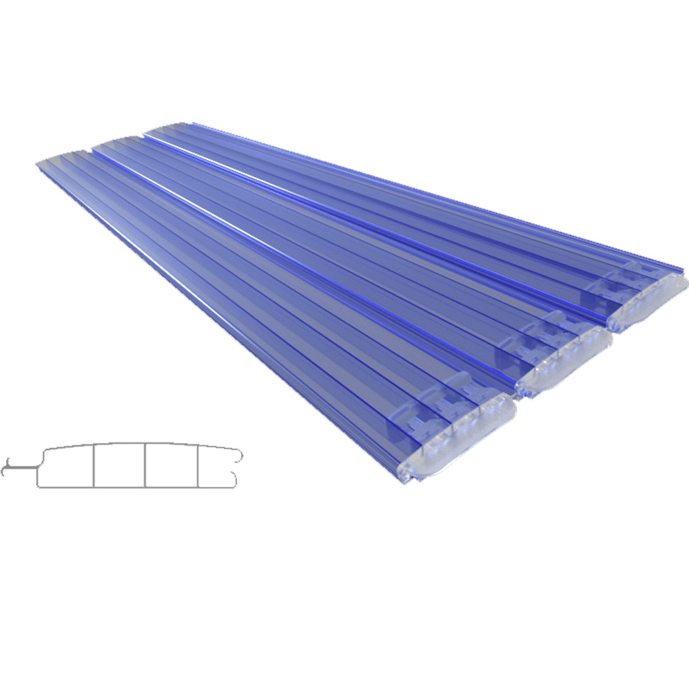 Liderpool Polycarbonat Profil Pc60 Blau Pc6015
