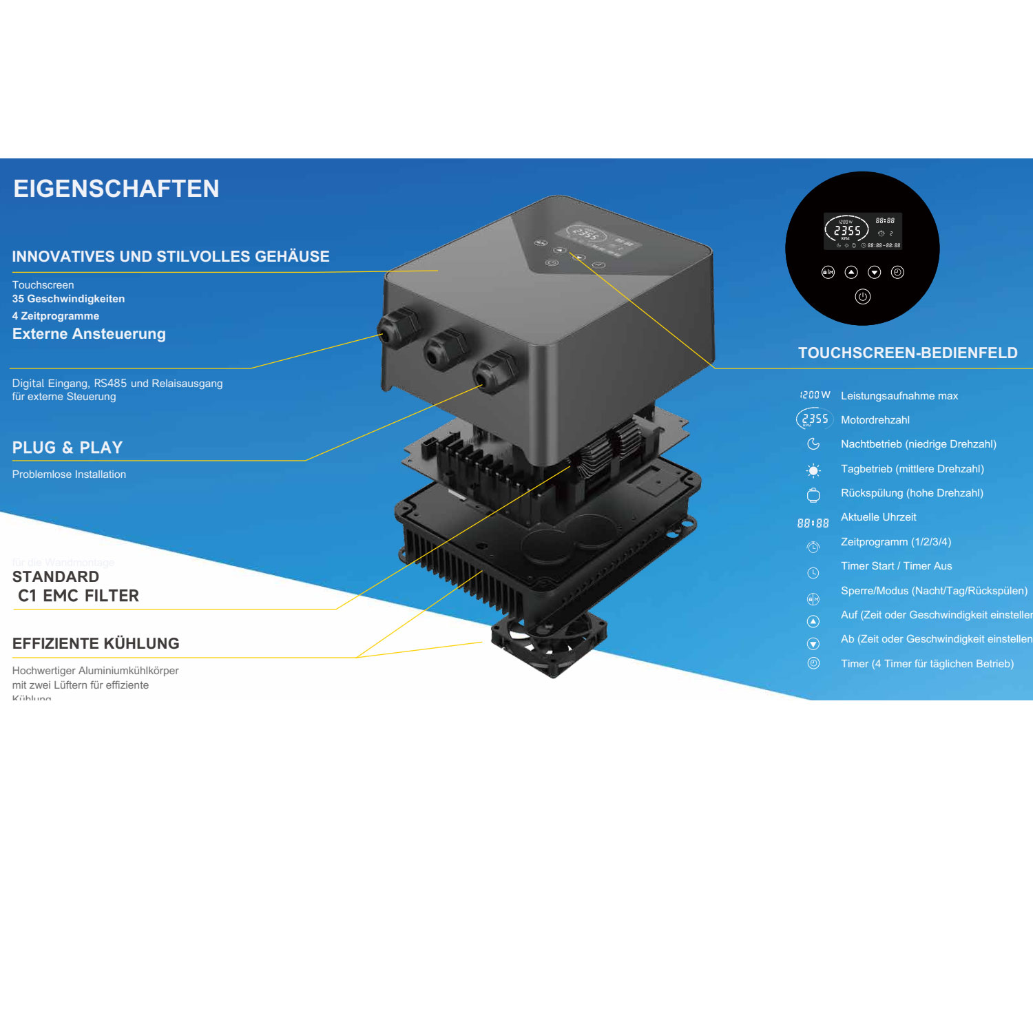 Frequenzumrichter Schwimmbadpumpe Isaverx 5