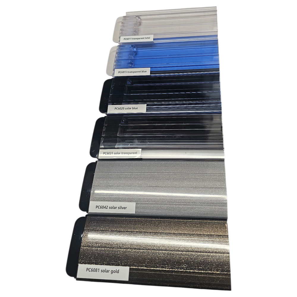 Muster Polycarbonat Lamellen
