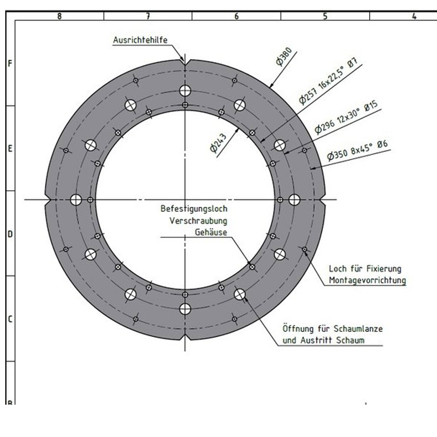 Bohrschablone Smarthome Led