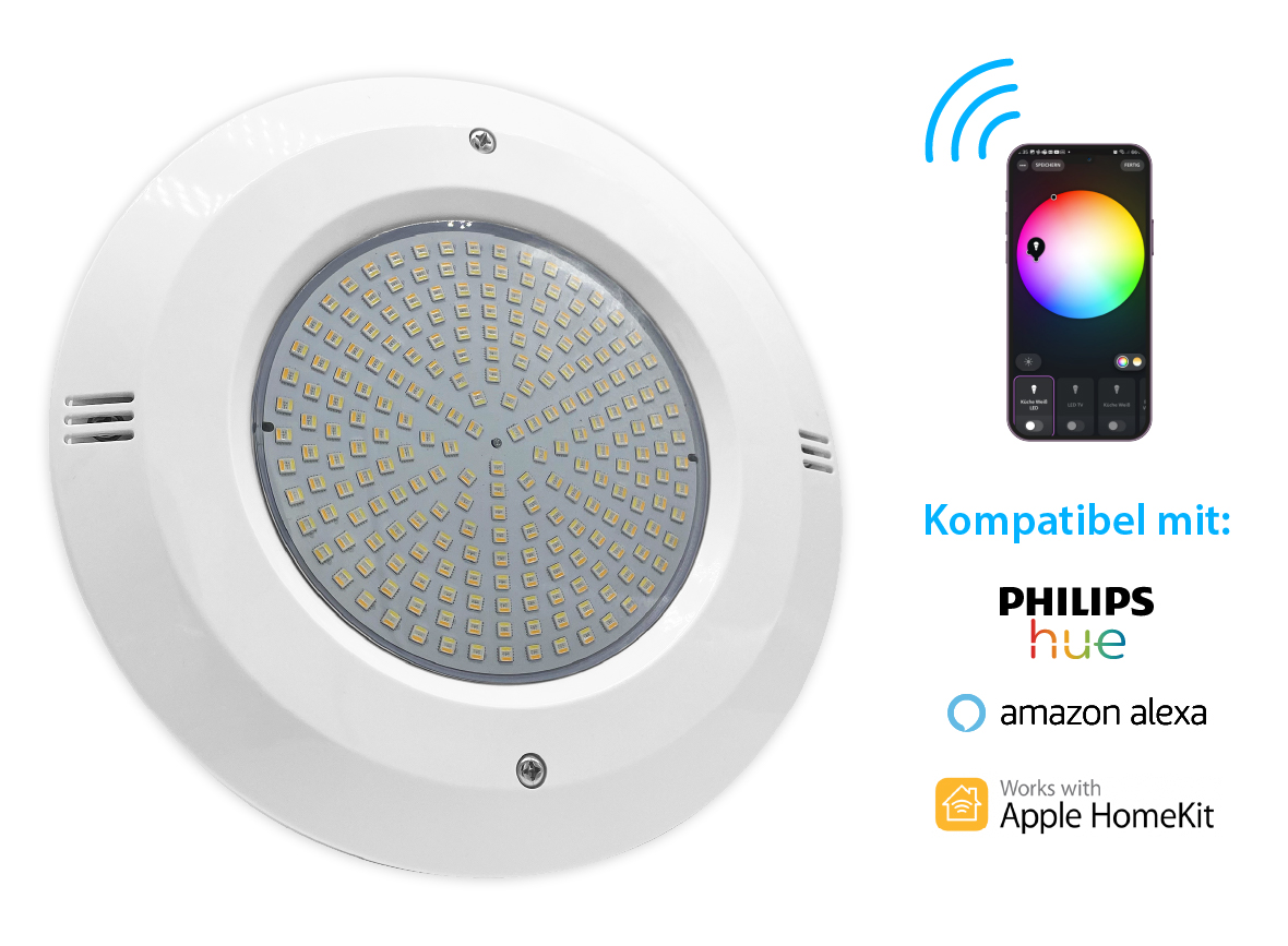 Smart Home UWS  LED Licht Set 1 RGB + CCT 36 Watt Blende weiß
