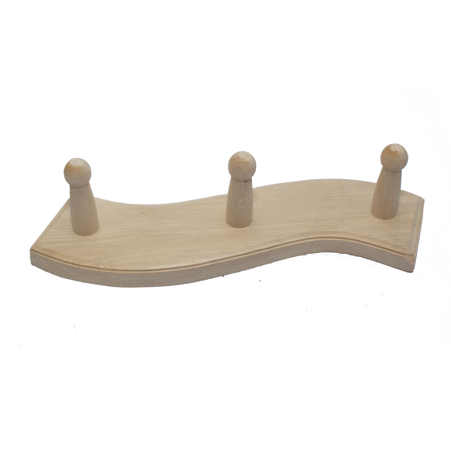 Sauna Handtuchhalter Wave aus Lindenholz