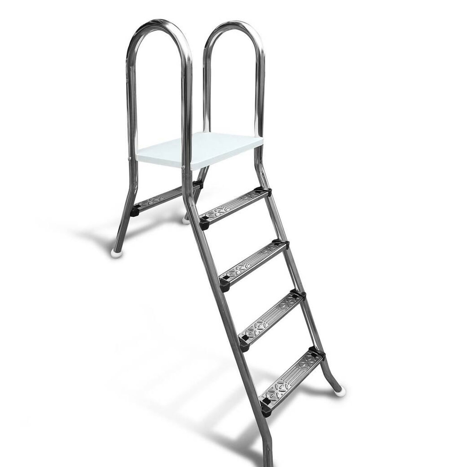 Edelstahl Hochbeckenleiter Classic 4/1 stufig V2A