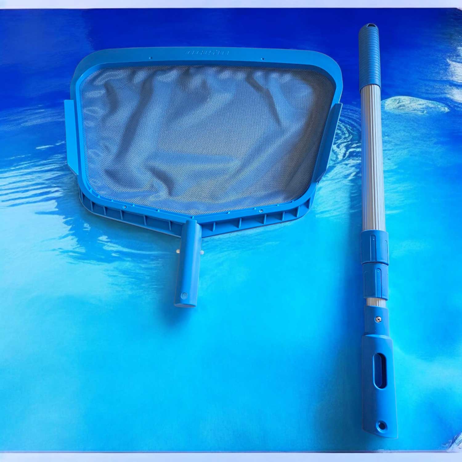 Ocean  deluxe Handkescher mit 3-teiliger Alu Teleskopstange 58-122cm