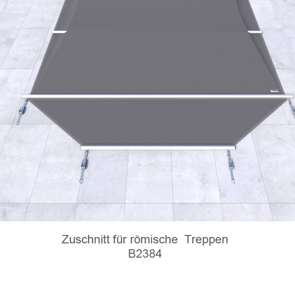 Zuschnitt  für römische Treppe B2384