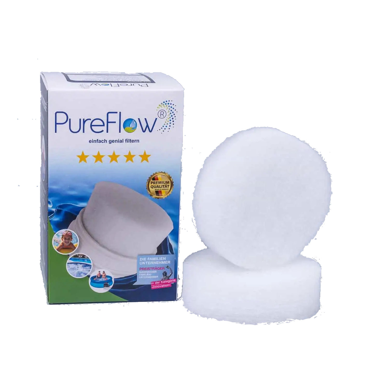 PureFlow  Skimmerfilter (Ø120xH40mm,2 Filter)