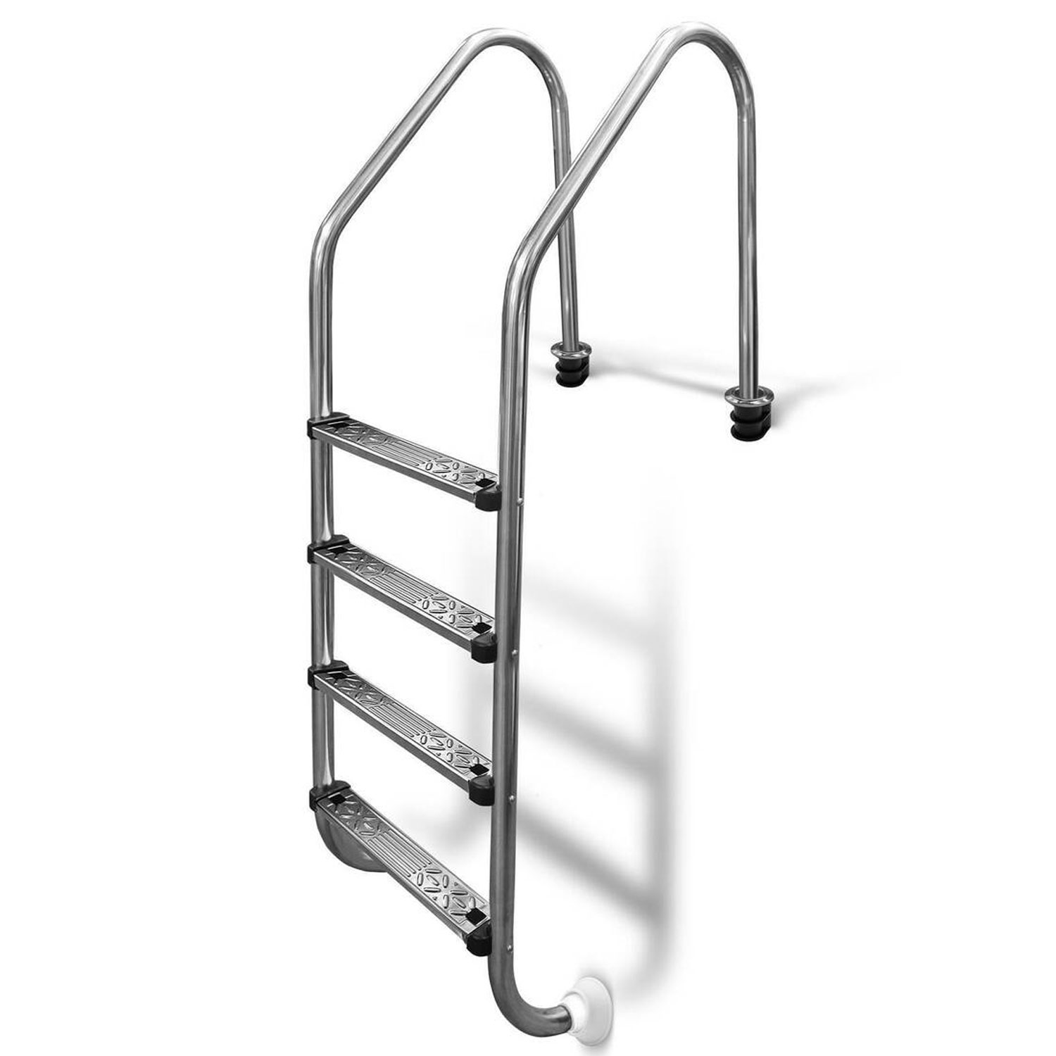 Einbauleiter 4 stufig weite Ausführung V2A Edelstahl