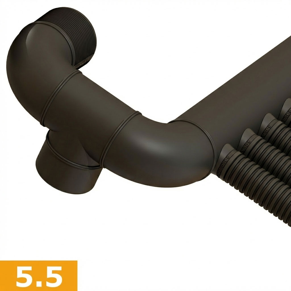 5.5 180 Grad Bogenanschluss Spezial V2B