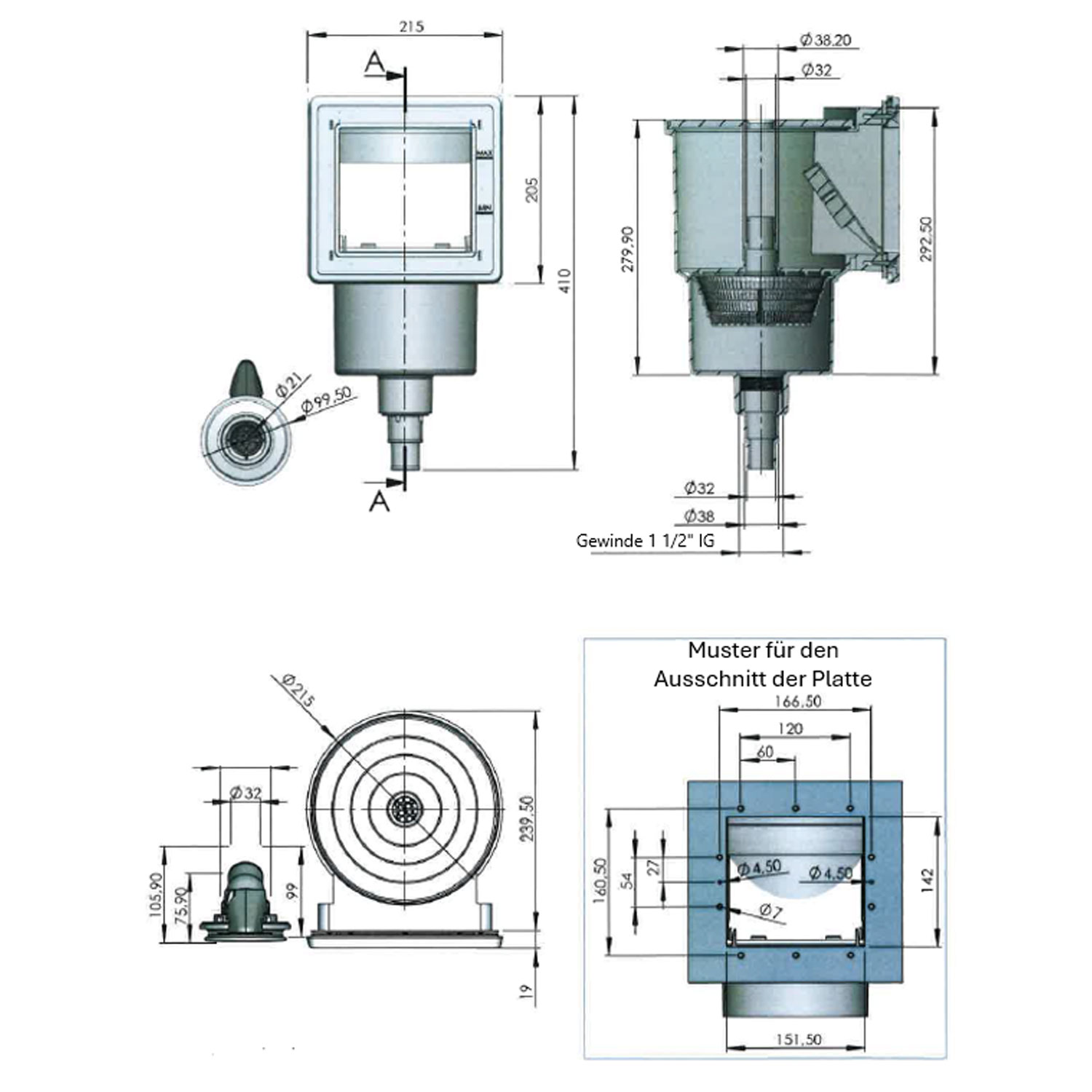 Skizze Skimmer Ppol