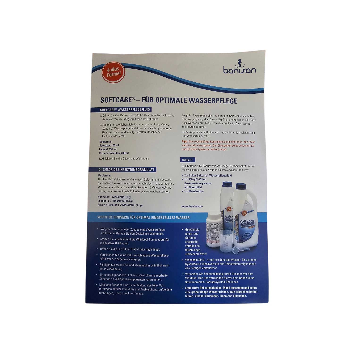Softcare Whirlpool Wasserpflege