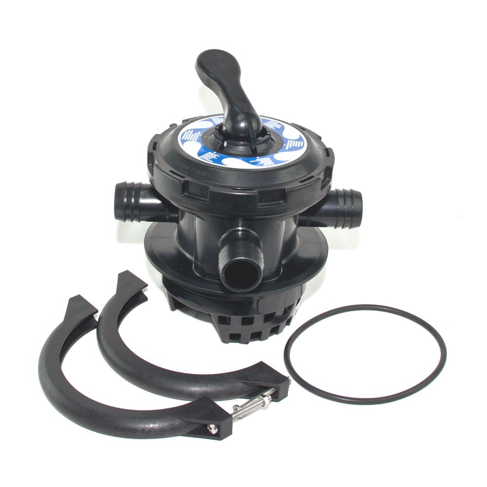 6-Wege Top Mount Ventil 1½" Mini – 38 mm Anschluss für Aufstellbecken