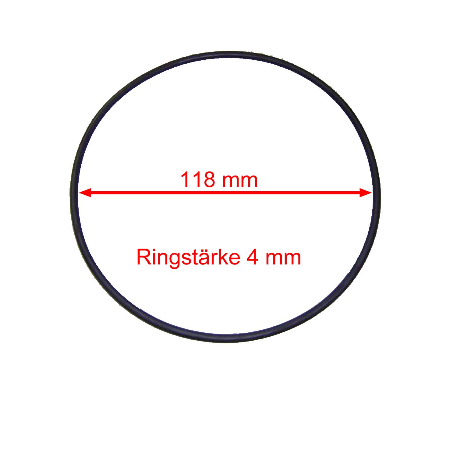 O Ring für Vorfilterdeckel Sena Pumpe  118 x 4