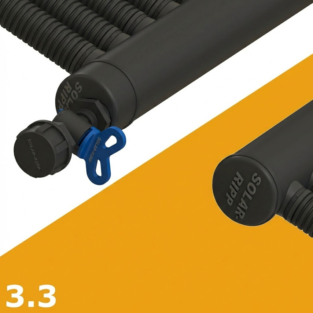 3.3 ein Ende mit Handhahn, anderes Ende geschlossen