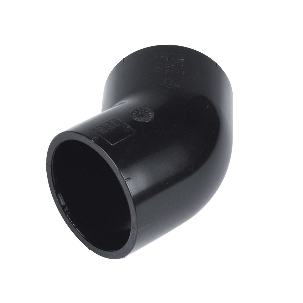 PVC Winkel 45 Grad  schwarz d 50 für Solarsysteme