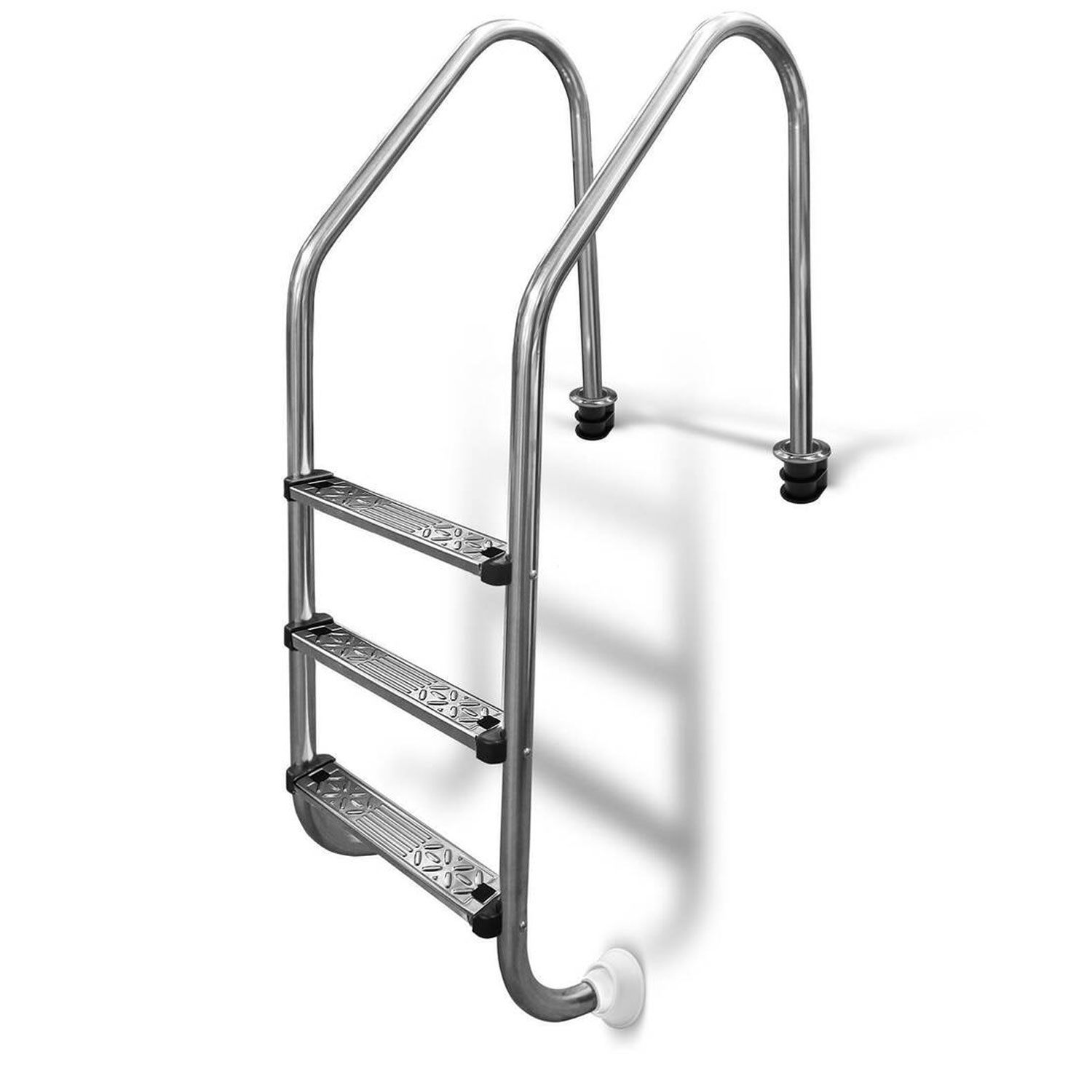 Einbauleiter 3 stufig weite Ausführung V2A Edelstahl