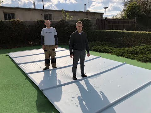 Poolabdeckung  Sicherheitsabdeckung  Stangenabdeckung Segment